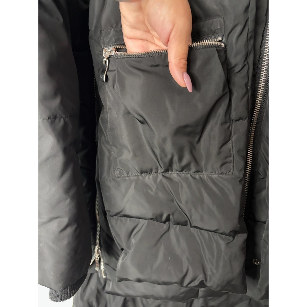Orolay Thickened Down Jacket Womens M Black Sherpa Hood Puffer Parka Coat Warm - Picture 4 of 10